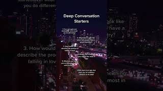 Deep conversation starters