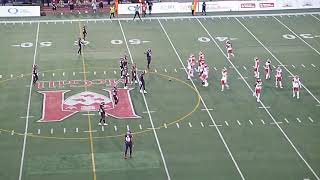 Montreal Alouettes DB Kabion Ento returns his interception 53 yards for TD vs. Calgary Stampeders