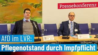 Pressekonferenz der AfD-Fraktion im LVR zum Pflegenotstand