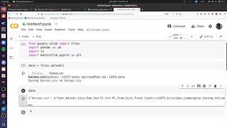 Pandas Intro #1: How to Import a Spreadsheet into a Pandas Data Frame via Colab Notebooks