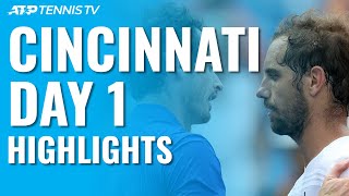 Murray Makes Singles Return; Kyrgios Thrills | Cincinnati Day 1 Highlights