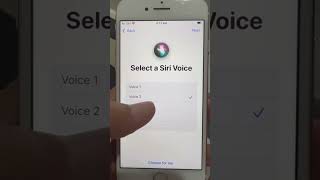 Select a siri Voice on your iphone #shorts