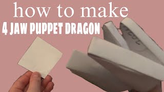 ★♡✪How to make a 4 jawed puppet dragon!!✪♡★