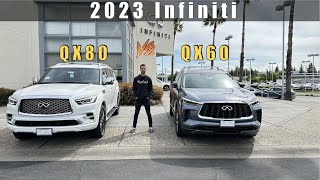 2023 Infiniti QX80 Sensory vs. 2023 Infiniti QX60 Sensory