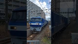 貨物列車  小田栄駅にて  #桃太郎