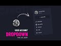 User Account Dropdown Using HTML, CSS and jQuery | CSS Dropdowns