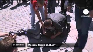 Clashes at gay parade in Moscow