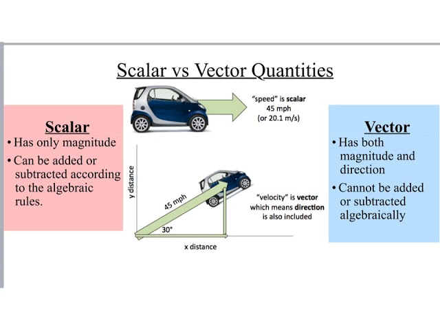 Scalar Vs Vector Quantities