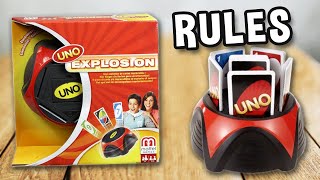 How to play UNO EXPLOSION game (official rules, instructions and gameplay) | Spielregeln TV x Mattel