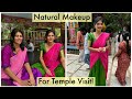 GRWM for Temple visit | Simple daily look | Effortless everyday look| No foundation routine | tamil!