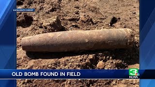 Sacramento County bomb squad confirms munition was found by a construction crew