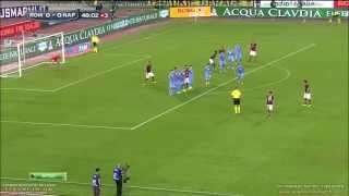 Miralem Pjanic Free Kick Against Napoli 18.10.2013