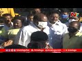 high tension at visakha andhra university grounds over gvmc demolition process ntv