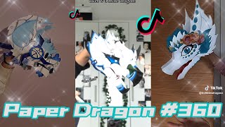 Dragon Puppet Crafts - Paper Dragon TikTok Compilation #360