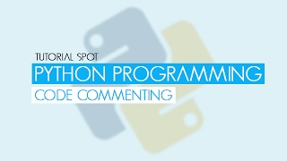 Python Programming - Commenting Our Code