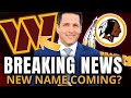 🚨🏈 COMMANDERS NAME CHANGE LOOMING? MINORITY OWNER'S SHOCKING REVEAL! | Washington Commanders News