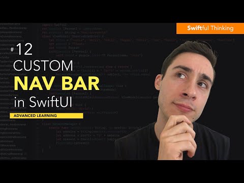Create a custom navigation bar and link in SwiftUI Advanced Learning #12