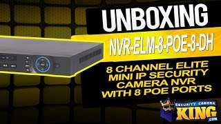 NVR-ELM-8-POE-8-DH - 8 Channel Elite Mini IP NVR w- 8 POE PORTS