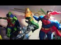 justice league mcfarlane toys dc multiverse display with poses and custom details