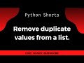 Remove duplicates from lists in 47 seconds.