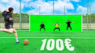 🤑 MARCA UN GOL, GANA 100€ ! ⚽ ¡Retos de Fútbol!