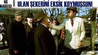 Üç Kağıtçı Türk Filmi | Rıfkı, Satılmış Ağanın Yaptığı Helvayı Beğenmiyor ve Tokat Atıyor!