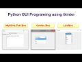 List Box and Multi-line Text Box in Python GUI tkinter