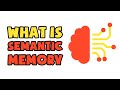 What is Semantic Memory | Explained in 2 min