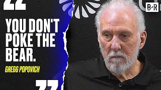 Gregg Popovich on Why He Told Fans to Stop Booing Kawhi: 'Don't poke the bear'