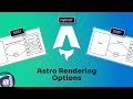 Choosing between SSR, SSG, and dynamic rendering in Astro