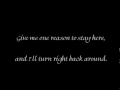 tracy chapman give me one reason