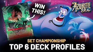 6 BEST Decks for Azurite Sea SET CHAMPIONSHIP | Disney Lorcana