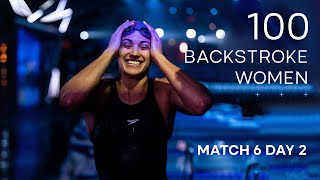 Women’s 100m Backstroke | PLAYOFF MATCH 6 (17/18) DAY 2