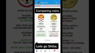 Dogecoin vs Shiba inu comparison