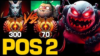 Rank 70 Pudge vs Rank 300 Queen of Pain Mid! | Pudge Official