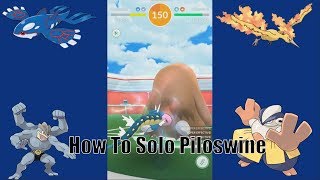 Pokemon Go Raid Boss Piloswine Guide/How To Solo Piloswine