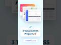 3 Useful Free Tailwind CSS Projects 💙 #tailwindcss #opensource #freeproject