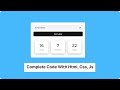 Age Calculator Video With HTML, CSS, JS || Complete Code