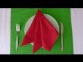 Napkin Folding - French Pleat