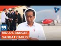 Momen Perdana Jokowi Mendarat di Bandara IKN