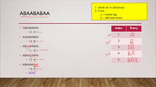 LZ78 encoding - Data compression algorithm in Arabic