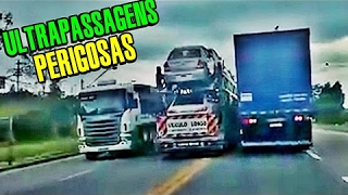 TOP 10 Ultrapassagens Perigosas - Imprudências nas Estradas do Brasil [Mr Fern]