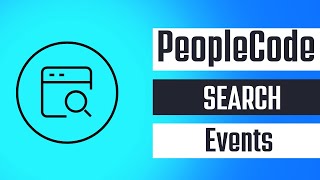 PeopleCode Search Events with Hands-ON Tutorial - Sameer Pravin Ranalkar