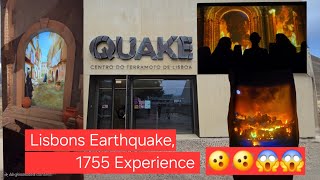 Lisbon earthquake experience Nov 1 ,1755 vlog.  QUAKE MUSEUM 🤪🫨 #quake . Lisbon  🇵🇹