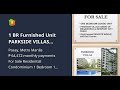 1 BR Furnished Unit PARKSIDE VILLAS CONDO-Pasay City