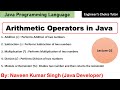 Arithmetic Operators in Java | Java Programming Language | Java