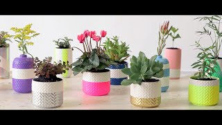 How to Paint Ceramic Pots - Crafternoon by White Knight