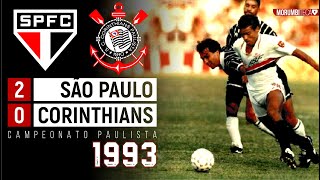 São Paulo 2x0 Corinthians - 1993 - RAÍ, PALHINHA, MULLER, CAFU E O SHOW DE ZETTI NO PAULISTÃO!!🔴⚪⚫