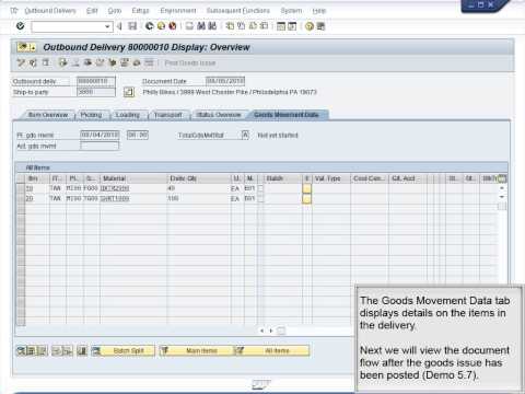 Demo 5.10 Display Document Flow Demo 5.10 Display Document Flow