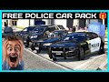 POLICE 🚓  CAR PACK *FREE* | FiveM Roleplay Scripts | FiveM Tutorial 2023 | MJ DEVELOPMENT